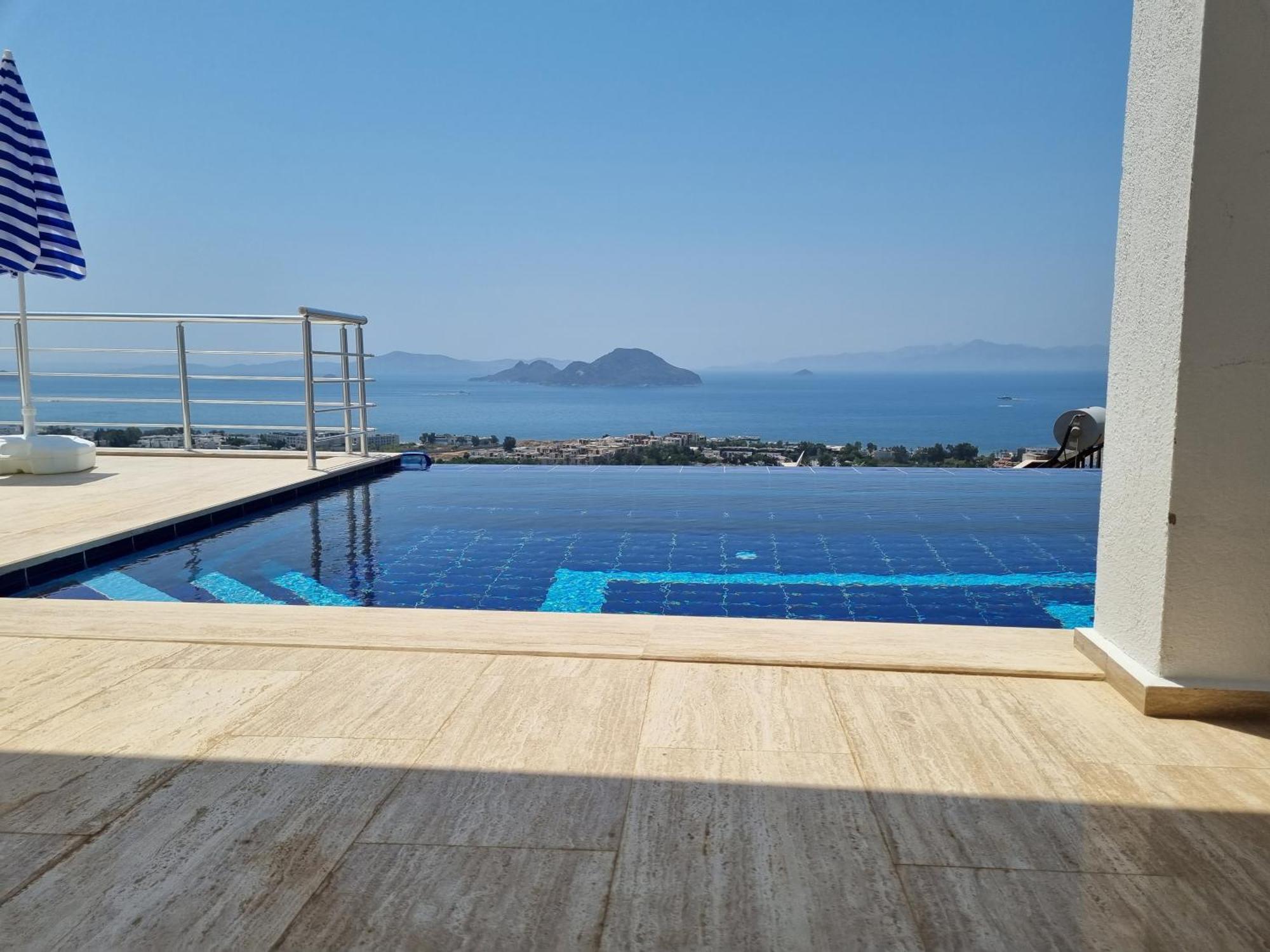Bodrum Eason Villa & House 350M2 Full Sea View With Private Infinity Pool Екстериор снимка
